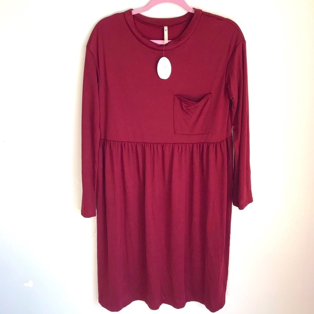 Lime N Chili Maroon Dress M NWT